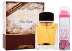 Lattafa Pure Oudi set cadou Apă de parfum 100 ml + deodorant 50 ml unisex