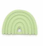 O. B Designs Rainbow Teether jucărie pentru dentiție Green 3m+ 1 buc