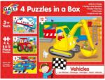 Galt Set 4 Puzzle-uri GALT Vehicule 4-12 piese (1004009) Puzzle