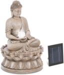 hillvert Fântână solară de apă - figură de Buddha așezată - iluminare cu LED-uri HT-SF-102 (HT-SF-102)