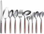Berglander Set tacamuri 10 piese Berglander, inox, Argintiu/Maro (CTABS10M) Tacam