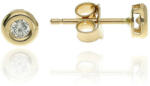 Gold earrings for ladies AU81776 - 14 karátos arany női beszúrós fülbevaló pár (AU81776)