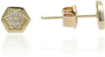 Gold earrings for ladies AU81775 - 14 karátos arany női beszúrós fülbevaló pár (AU81775)