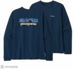 Patagonia Long-Sleeved P-6 Logo Responsibili-Tee női póló, tidepool blue (L)