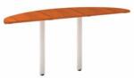 Alfa Office Alfa 100 asztal toldóelem, 160 x 45 x 73, 5 cm, félkör, cseresznye mintázat