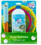 Fru Blu FruBlu: Deluxe set de suflat baloane de săpun cu 0.4 l lichid (DKF0484) Tub balon de sapun
