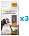 Applaws Adult Dog Small Medium Chicken 6 kg (3x2 kg) csirkével kis és közepes méretű fajták számára csirkével
