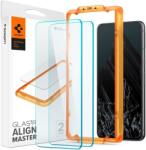 Spigen AGL07395 Google Pixel 8 pro Spigen GlastR Align Master edzett üveg képernyővédő fólia, felhelyezést segítő kerettel, 2 db-os csomag, Átlátszó (AGL07395)