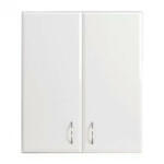 Leziter Bianca 60-as Faliszekrény 2 ajtóval, magasfényű fehér színben (LEBF602AMFFMFF)