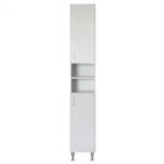 Vertex Bianca Plus 30 magas szekrény 2 ajtóval, nyitott, magasfényű fehér színben, univerzális (LEBM302ANYMFFMFF)