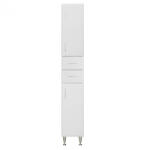 Vertex Bianca Plus 30 magas szekrény 2 ajtóval, 2 fiókkal, magasfényű fehér színben, jobbos (LEBM302A2FMFFMFFJ)