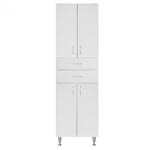 Leziter Bianca Plus 60 magas szekrény 4 ajtóval, 2 fiókkal, magasfényű fehér színben (LEBM604A2FMFFMFF)