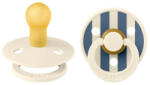 BIBS Studio Pin Colour cumi szett (2 db) - Bézs csíkos (0-6 hónap)
