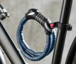 Tchibo LED-es kerékpáros kábelzár Fekete