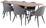  Étkezőgarnitúra Dallas 2785 (Szürke + Fekete)