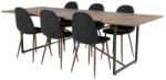  Étkezőgarnitúra Dallas 4076 (Fekete + Dió)