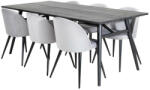  Étkezőgarnitúra Dallas 1676 (Szürke + Fekete)
