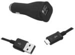 Samsung M0759 SAMSUNG autós USB gyorstöltő+Micro USB kábel, fekete, EP-LN915U (M)