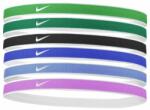 Nike Fejpánt Nike Tipped Swoosh Sport Headbands 6PK 2.0 - stadium green
