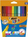 BIC Filctoll készlet, BIC KIDS Visa , 12 különböző szín (888695) - kellekanyagonline