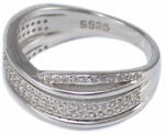Ékszershop Hullámos köves ezüst gyűrű (2162668)