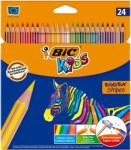 BIC Színes ceruza készlet, BIC KIDS Evolution Stripes , 24 különböző szín (950525) - molnarpapir