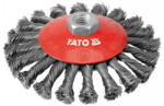 TOYA Döntött sodrott körkefe M14 125 mm inox (YT-4764) - szucsivill