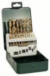 BOSCH Csigafúró készlet 19 részes 1, 0-10, 0 mm HSS-TiN DIN 338 (2609255114)
