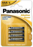 Panasonic AAA/mikro tartós alkáli elem 1, 5 V (4 db) (LR03APB-4BP)