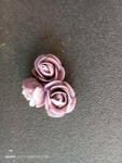  3 cm átmérőjű habrózsa virágfej - Vintage lila