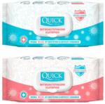 Quickline Антибактериални мокри кърпички Quickline - 72 броя, с капак, асортимент (967) - baby