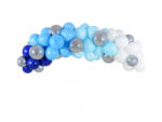 PartyDeco Ghirlanda de baloane - albastra 200 cm (1 pachet. 60 buc. ) (GBN4)
