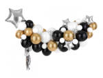 PartyDeco Ghirlanda de baloane Stars , mix de culori, 176 x 135 cm (GBN14)