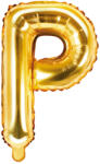 PartyDeco Balon folie Litera P , 35cm, auriu (1 buc. ) (FB2M-P-019)