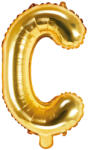 PartyDeco Balon folie Litera C , 35cm, auriu (1 buc. ) (FB2M-C-019)