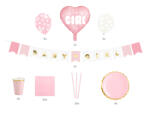 PartyDeco Set 49 buc decoratiuni petrecere - It s a Girl (SET2-081-EU2)