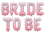 PartyDeco Balon din folie Bride to be, 350x45 cm, roz (FB35S-081)