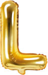 PartyDeco Balon folie Litera L , 35cm, auriu (1 buc. ) (FB2M-L-019)