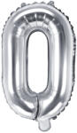 PartyDeco Balon folie Litera O , 35cm, argintiu (1 buc. ) (FB2M-O-018)