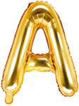 PartyDeco Balon folie Litera A , 35cm, auriu (1 buc. ) (FB2M-A-019)