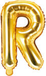 PartyDeco Balon folie Litera R , 35cm, auriu (1 buc. ) (FB2M-R-019)