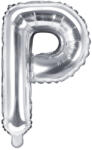 PartyDeco Balon folie Litera P , 35cm, argintiu (1 buc. ) (FB2M-P-018)