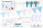 PartyDeco Set decoratiuni petrecere albastru- baietel - 1 An (SET6-018)