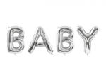 PartyDeco Balon folie Baby, 262x86cm, argintiu (1 buc. ) (FB56M-018)