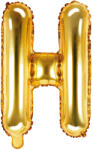 PartyDeco Balon folie Litera H , 35cm, auriu (1 buc. ) (FB2M-H-019)