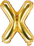 PartyDeco Balon folie Litera X , 35cm, auriu (1 buc. ) (FB2M-X-019)