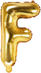 PartyDeco Balon folie Litera F , 35cm, auriu (1 buc. ) (FB2M-F-019)