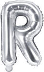 PartyDeco Balon folie Litera R , 35cm, argintiu (1 buc. ) (FB2M-R-018)