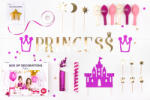PartyDeco Set decoratiuni petrecere - Printesa (SET7)
