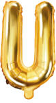 PartyDeco Balon folie Litera U , 35cm, auriu (1 buc. ) (FB2M-U-019)